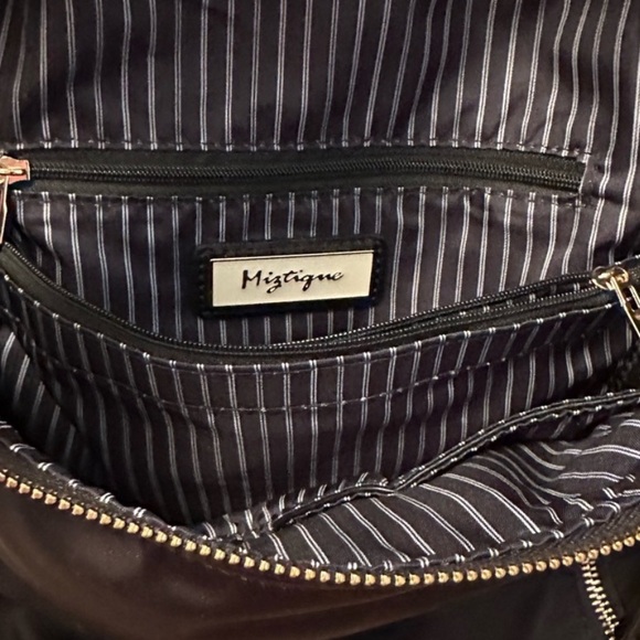 Miztique Sienna Nylon Convertible Backpack In Black - Picture 10 of 11